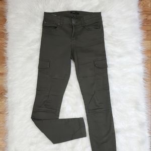 STS BlueEllie High Rise Ankle Cargo Skinny Pant Olive Size 30 (10)